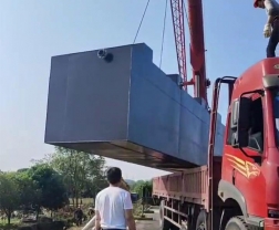 长沙县安沙镇30m3/d地埋式一体化污水处理设备发货